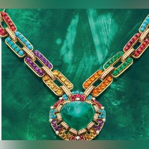 Fire Green TOPAZ  Gemstone Necklace